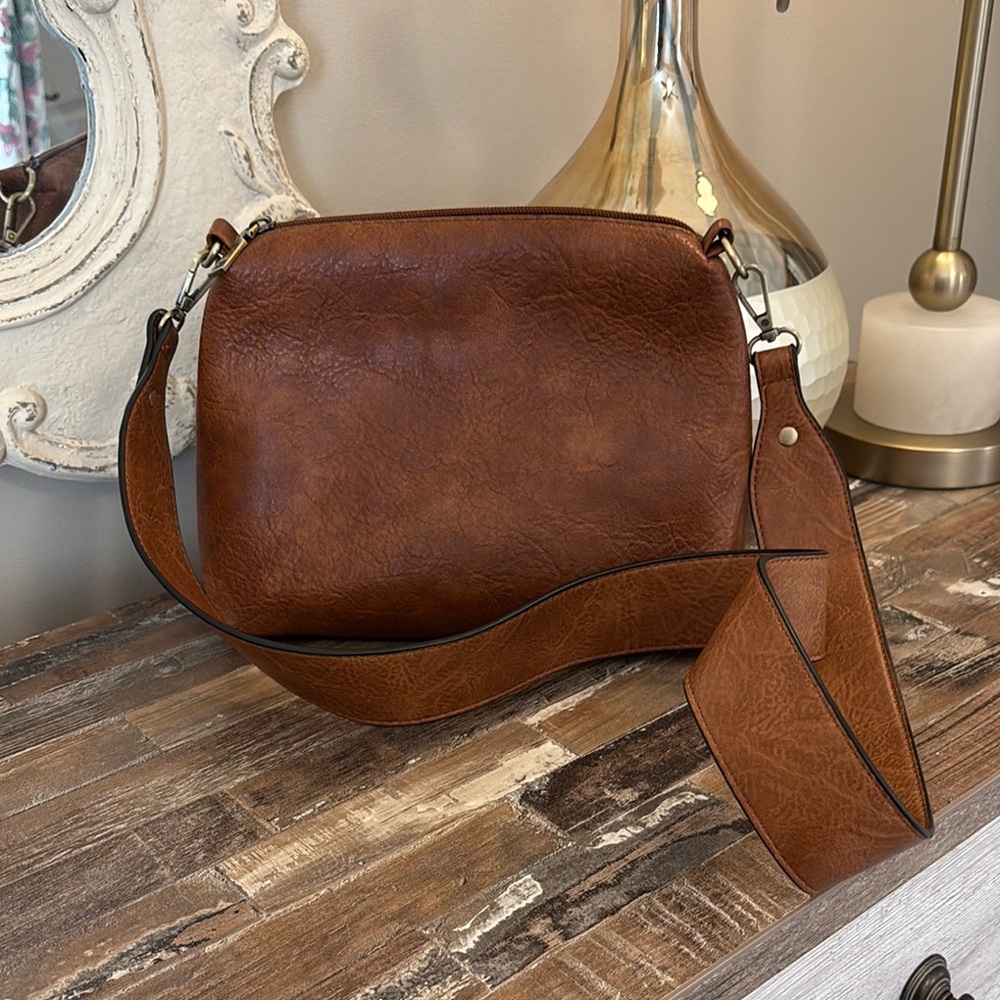 Brown Leather Crossbody Bag